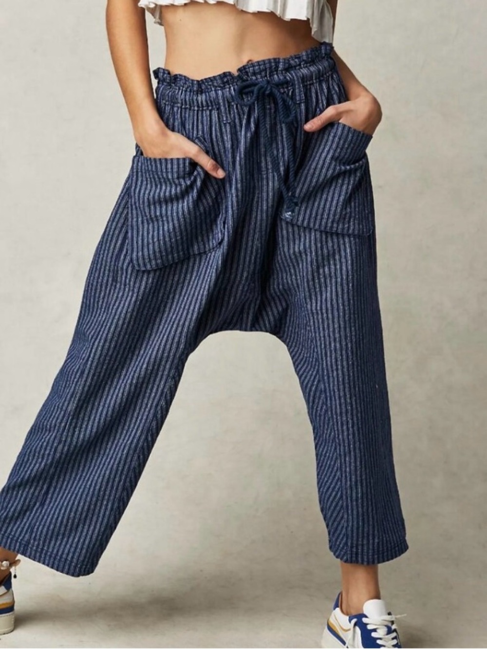 Free People Runyon Oversized Stripe Pants - Picture 2 of 8